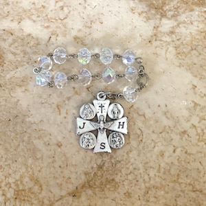 Crystal Five-way Pocket Rosary