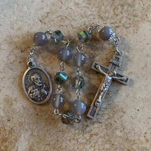 St. Peter Crystal and Stone Rosary