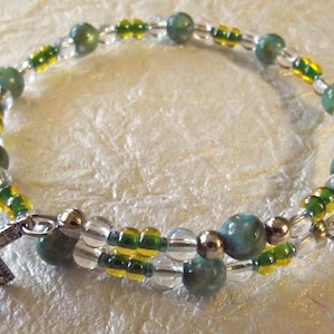 Blue and Green Rosary Bracelet