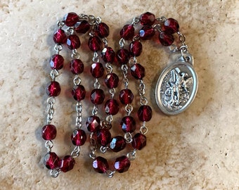 Saint Michael Red Chaplet Rosary