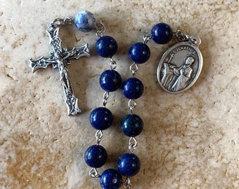 St. Ignatius Blue Stone One-Decade Rosary