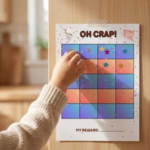 Printable Potty Training Chart for Toddlers, Toddler Reward Chart, Fun Toddler Potty Chart PDF, Instant Download