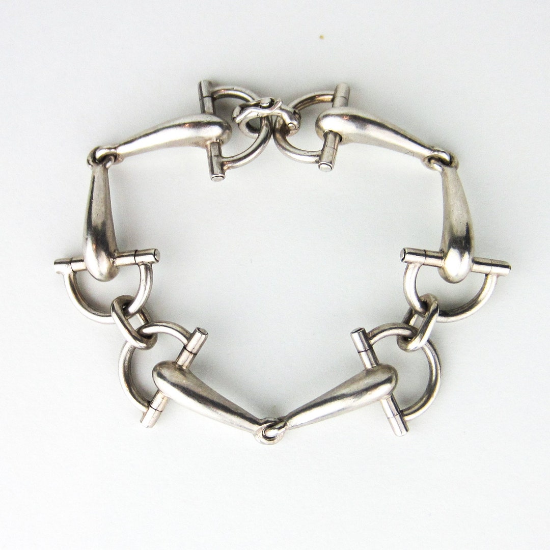 Buy Pretty SILVER Plated Horse Bit Bracelet Online in India - Etsy