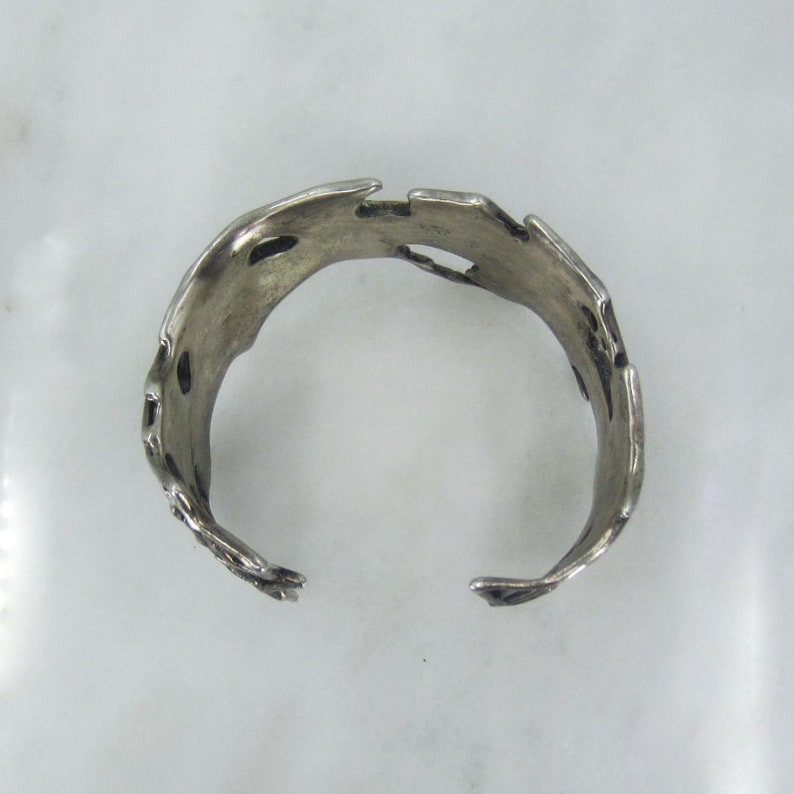 Vintage Irregular Wide Geometric Cuff Bracelet