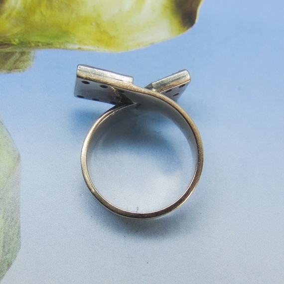 Vintage Ring, Mid-Century Diamond "DC" Initials R… - image 7