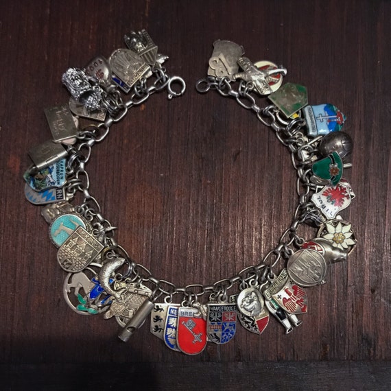 Vintage charm bracelet 1960 - Gem