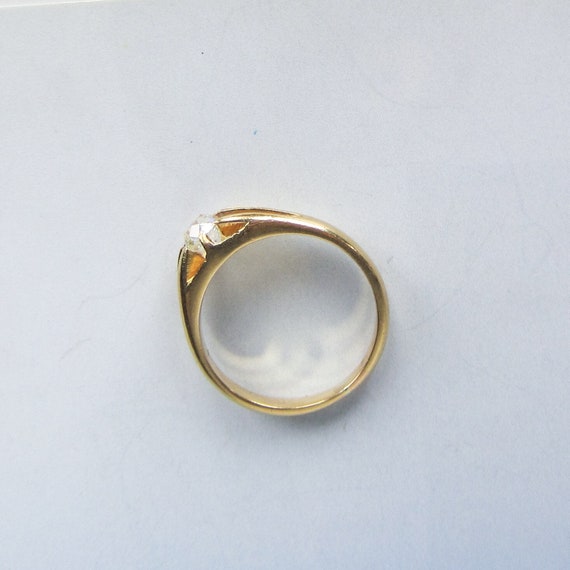 Vintage Engagement Ring, Victorian Old Mine Diamo… - image 7