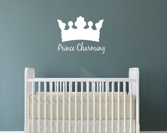 Prince Wall Vinyl Decal - Boys Name Wall Vinyl Decal Sticker