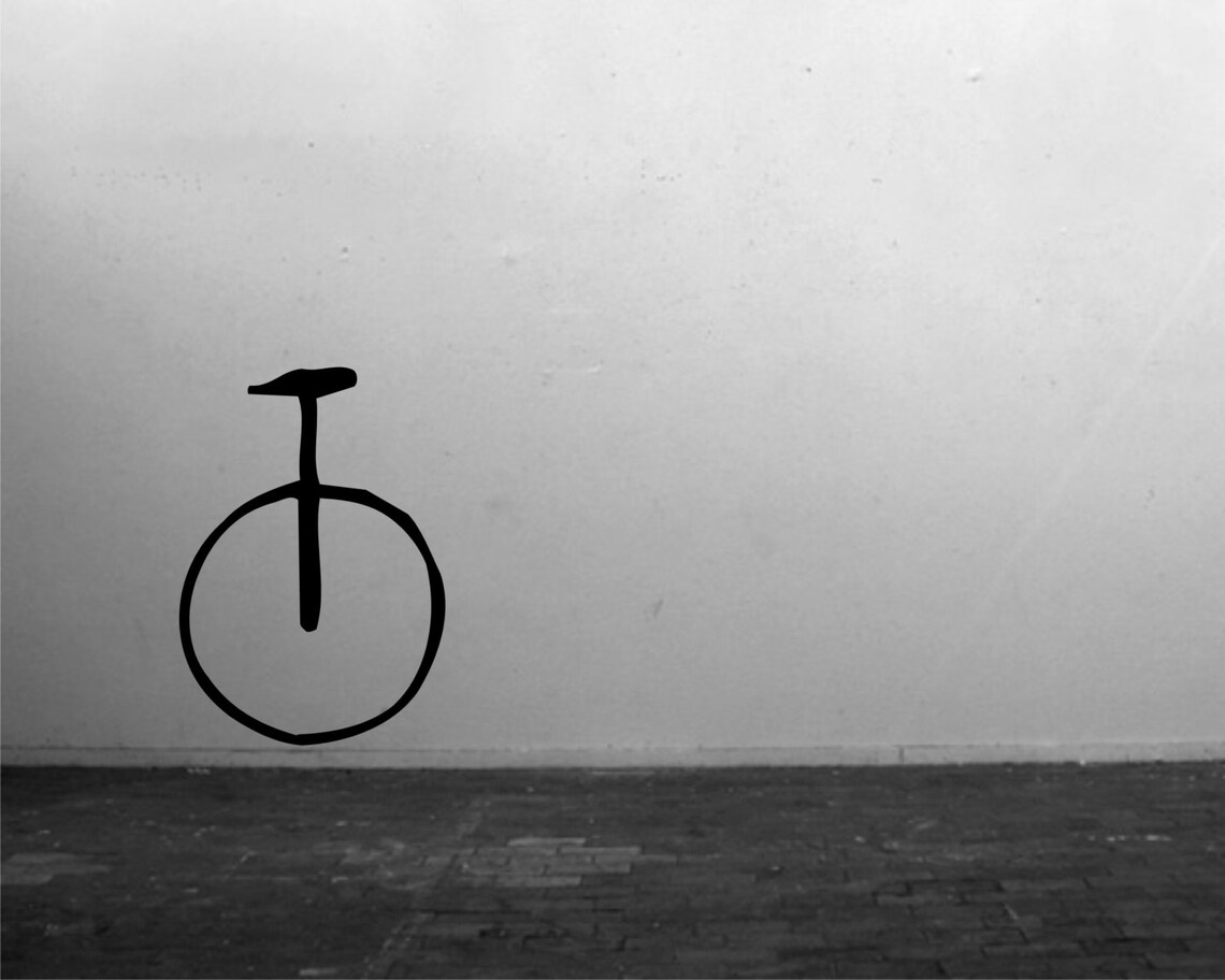 Unicycle Wall Vinyl Decal Modern Wall Decor Unicycle Modern Wall Vinyl