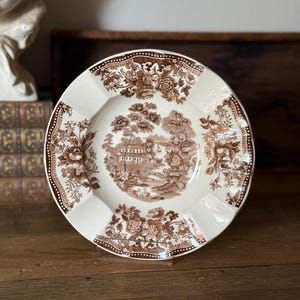 Vintage Clarice Cliff Tonquin Red Transferware Bowl | Royal Staffordshire England 8"