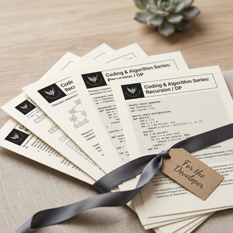 Coding Algorithm Notebook Bundle | A4 US Letter Tablet PDF | Dark Light CS Journal Set image 13