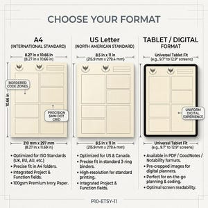 Coding Algorithm Notebook Bundle | A4 US Letter Tablet PDF | Dark Light CS Journal Set image 12