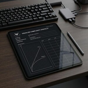 Coding Algorithm Notebook Bundle | A4 US Letter Tablet PDF | Dark Light CS Journal Set image 2