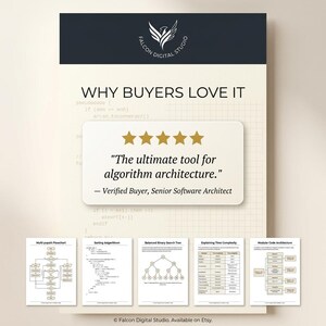 Coding Algorithm Notebook Bundle | A4 US Letter Tablet PDF | Dark Light CS Journal Set image 16