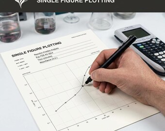 Scientific Plotting Notebook Printable PDF | US Letter Light Research Journal | Figure Caption Planner