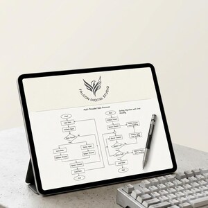 Coding Algorithm Notebook Bundle | A4 US Letter Tablet PDF | Dark Light CS Journal Set image 19