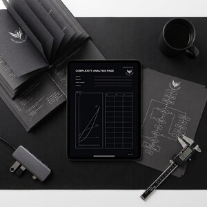 Coding Algorithm Notebook Bundle | A4 US Letter Tablet PDF | Dark Light CS Journal Set image 10