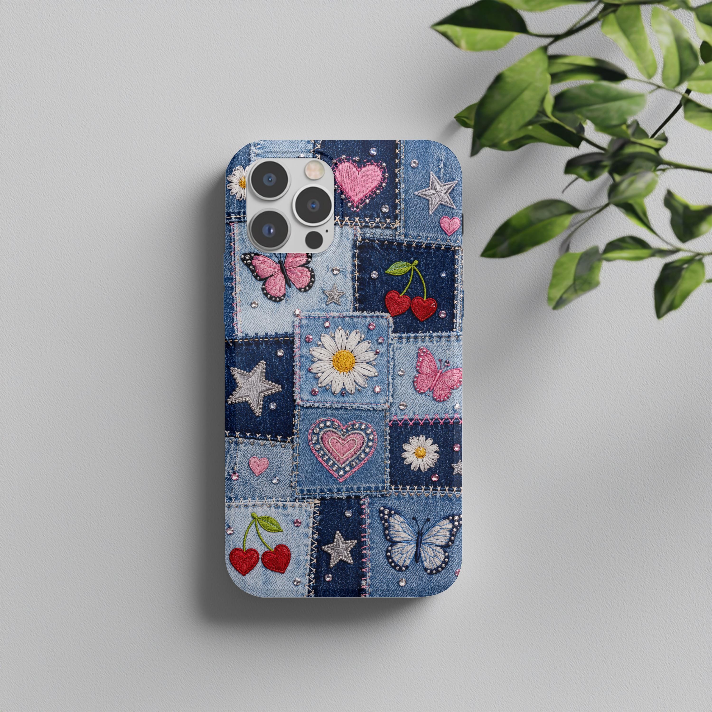 Denim Patchwork Phone Case - Etsy