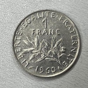 1960 french 1 franc coin - Etsy 日本
