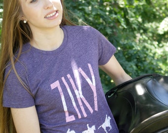 ZIKY Shirt english horse riding graphic T-shirt