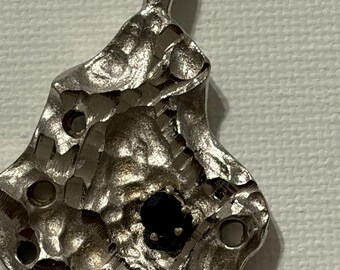 Vintage Sterling Silver Sapphire 15g