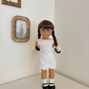 Minivestido sin mangas White Polka Dot