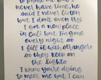 Halsey Song Etsy etsy