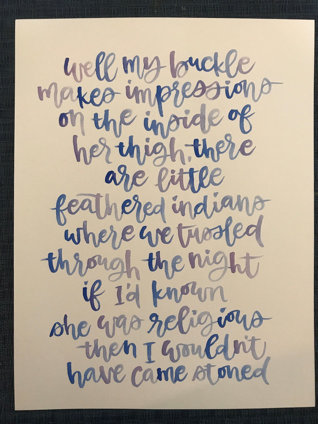 Tyler Childers feathered Indians Song Lyrics - Etsy