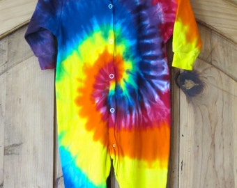 Tie Dyed Infant  Union Suit