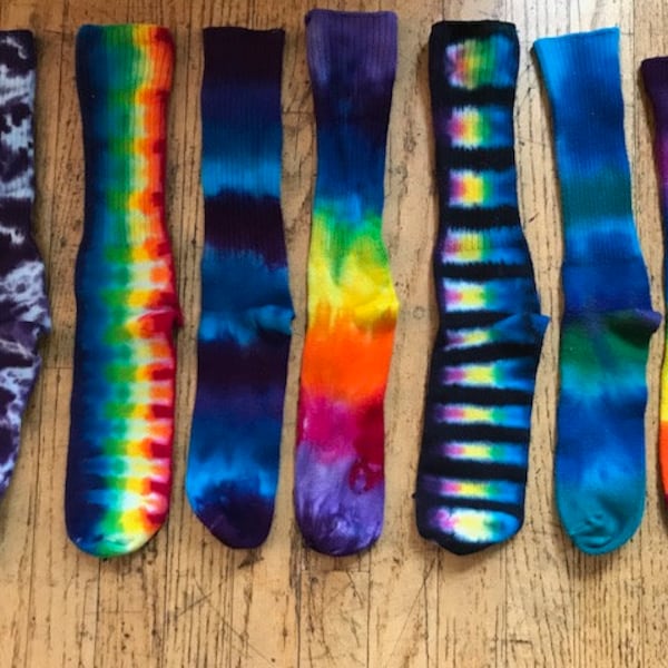 Eco Friendly Tie-dyed Bamboo Adult Socks