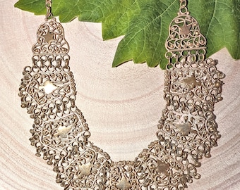 Afghan Kuchi Belt: Vintage Tribal Silver Bells, Green Stones il_340x270.5307710310_77zw.jpg main image 4