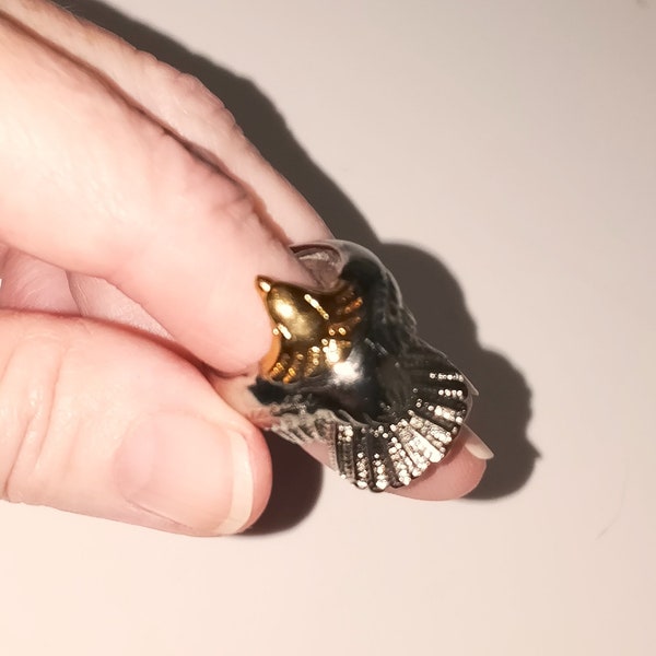 Sterling Silver Eagle Ring Adjustable Never Worn