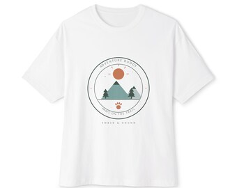 Adventure Buddy Dog Hiking Shirt | Retro Trail Badge Tee | Dog Mom Gift, Camping Gift for Dog Lovers