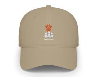 Embroidered Dog Dad Hat | Paw & Pines Trail Cap | Dog Mom Gift, Hiking Dog Lover Gift, Adventure Dog Hat