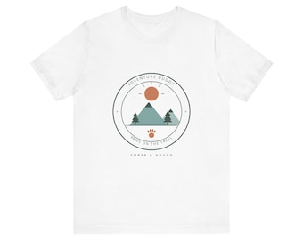 Adventure Buddy Dog Hiking Shirt | Retro Trail Badge Tee | Dog Mom Gift, Camping Gift for Dog Lovers