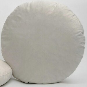 Natural Duck Feather Round Cushion Pad Filler Insert Cambric Cotton