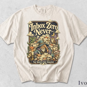 Inbox Zero Never Retro Graphic T-shirt - Rolig internetkulturdesign JQK5O6