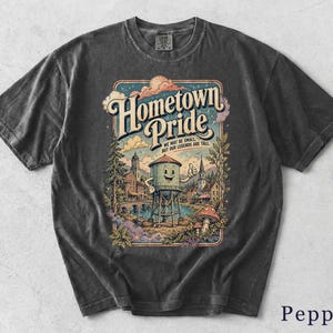 Hometown Pride Retro Graphic T-shirt - Retro Hometown Pride 7S31OP