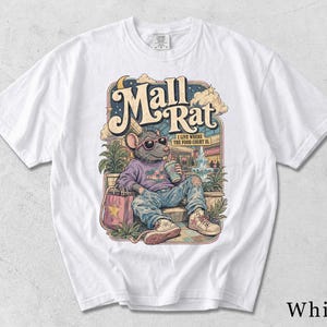Mall Rat Retro Graphic T-shirt - Retro Throwback Humor CJFWZE