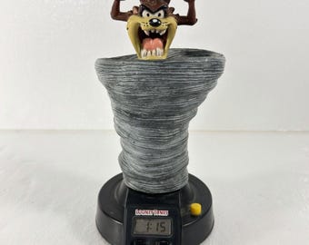 Vintage 1993 Looney Tunes Tasmanian Devil Taz Tornado Talking Alarm Clock Tested
