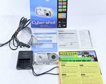 Sony Cyber-Shot DSC-P73 4.1MP Compact Digital Camera In Original Box Tested Work