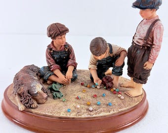 Vanmark Timeless Treasures Wiped Out Jim Daly Figurine 1988 Limited Edition 11"