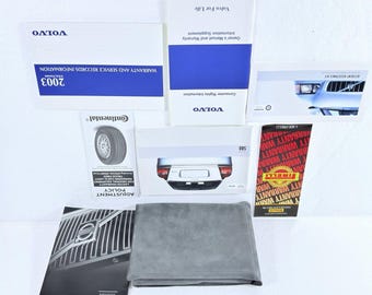 Vintage Volvo 2003 S80 Owners Manual User Guide Book Set Suede Case OEM