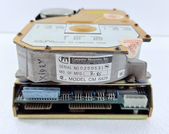 Vtg Computer Memories Inc. Model CM 6426 Hard Drive 21MB Capacity Retro Untested