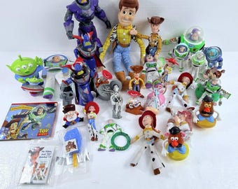 Disney Pixar Toy Story Action Figure Toy LOT 20+ Pieces Woody Buzz Jesse Zurg