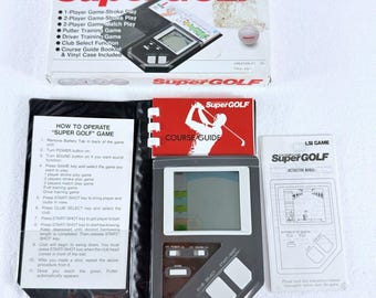 SuperGolf Handheld Electronics LSI Golf Game W/ Box Manual Tested & Works