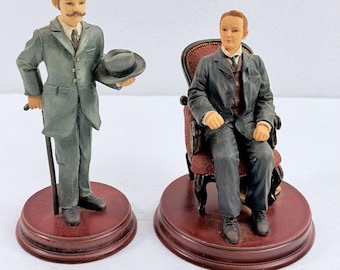 Vintage Harland & Wolff Maritime Figurines John Astor - Thomas Andrews Titanic