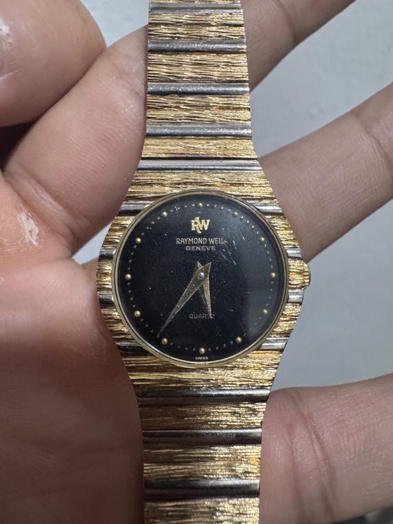 raymond weil gold dress watch Vintage Genevé 18K ALLHOCONO