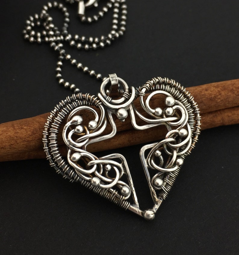 Wire wrapped cross pendant Silver cross pendant. Cross necklace Silver cross necklace Silver cross necklace