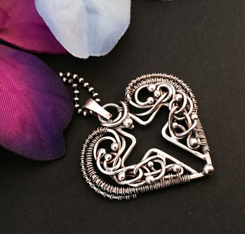 Wire wrapped cross pendant Silver cross pendant. Cross necklace Silver cross necklace Silver cross necklace
